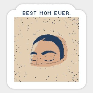 Best Mom Ever - Mother's Day - 1bit Pixelart Sticker